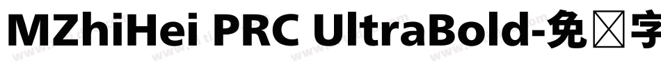 MZhiHei PRC UltraBold字体转换
